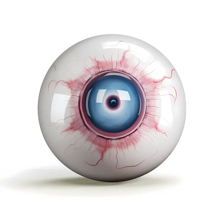Realistic Bloodshot Eyeball Illustration