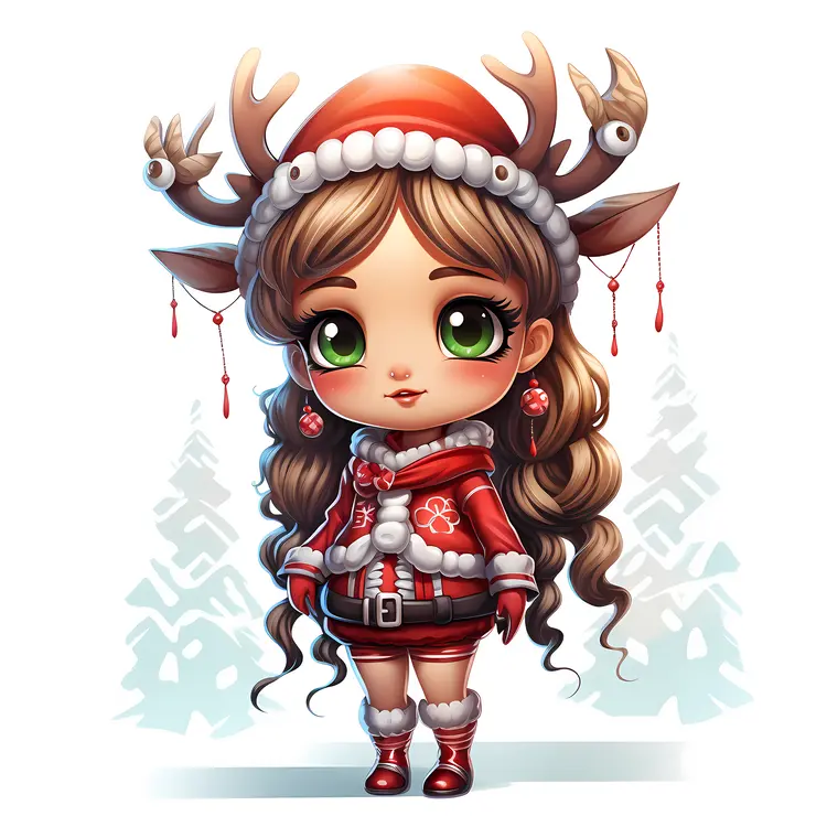 Chibi Reindeer Girl