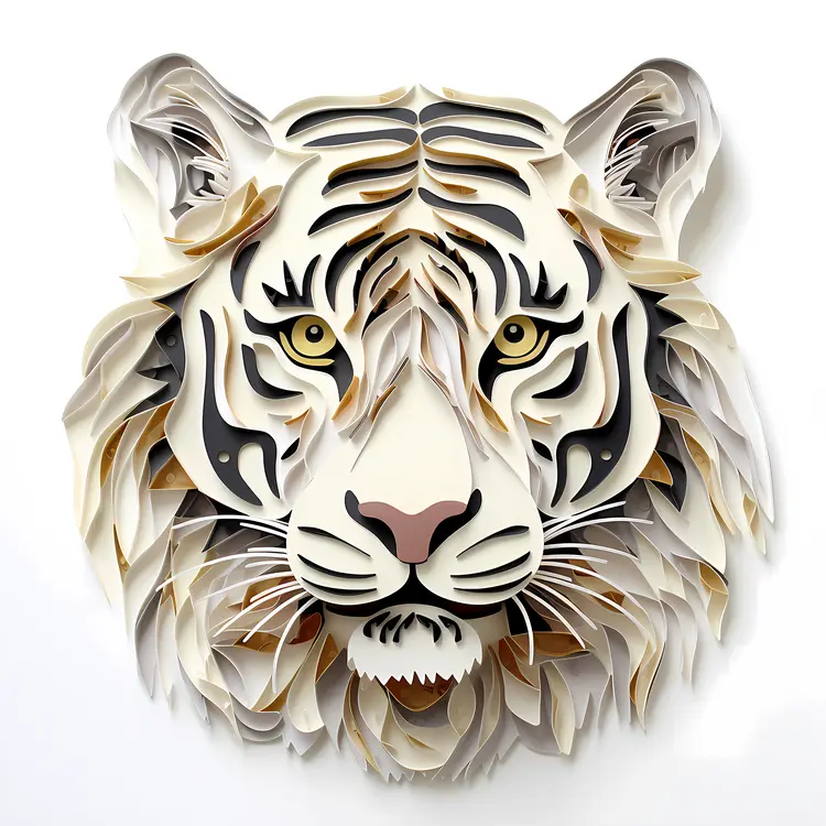 Paper Art Tiger