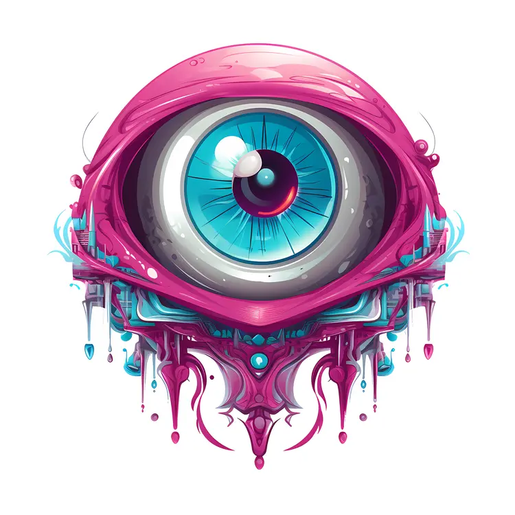 Surreal Blue Eye Artwork