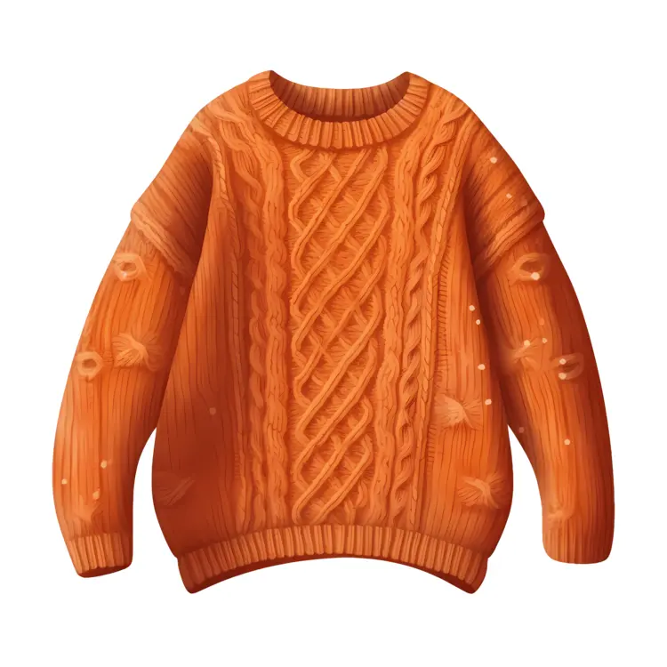 Orange Knit Sweater