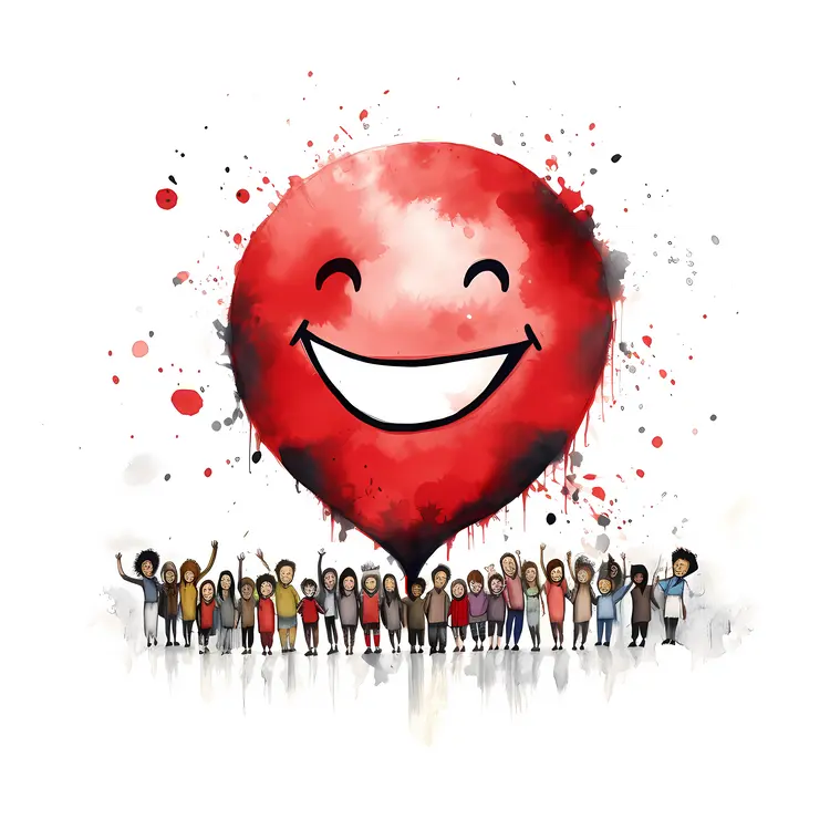 Smiling Heart with People