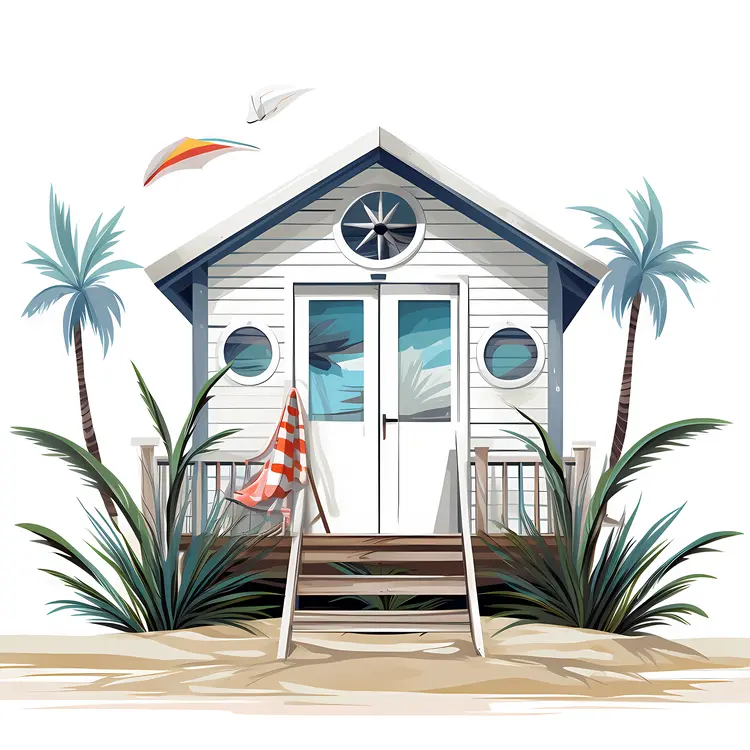 Small cute doodle house