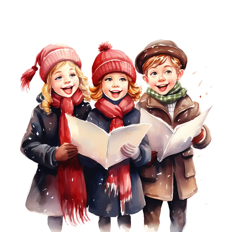Children Singing Christmas Carols
