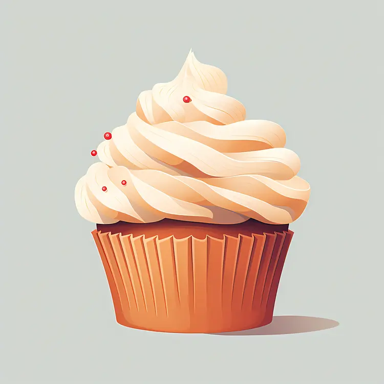 Delicious Vanilla Cupcake with Creamy Frosting
