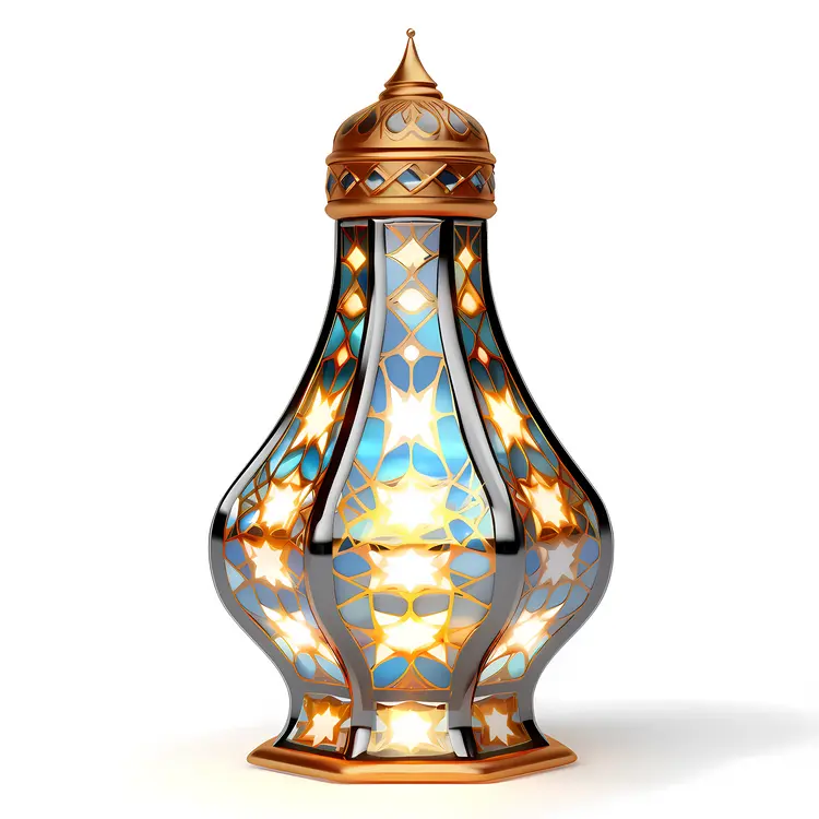 Colorful Stained Glass Lantern