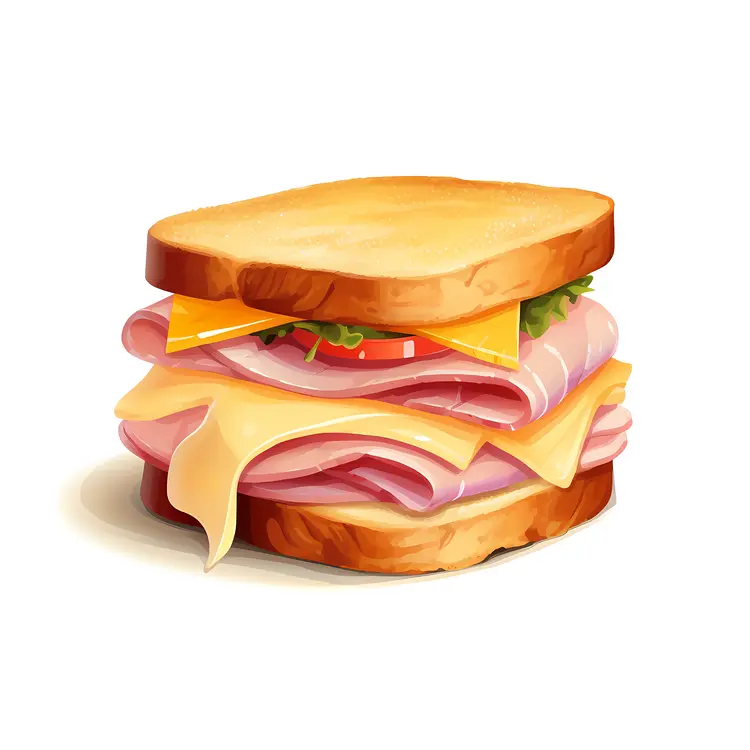 Traditional Ham and Cheese Sandwich
