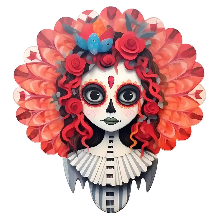 Unique Sugar Skull Art for Day of the Dead