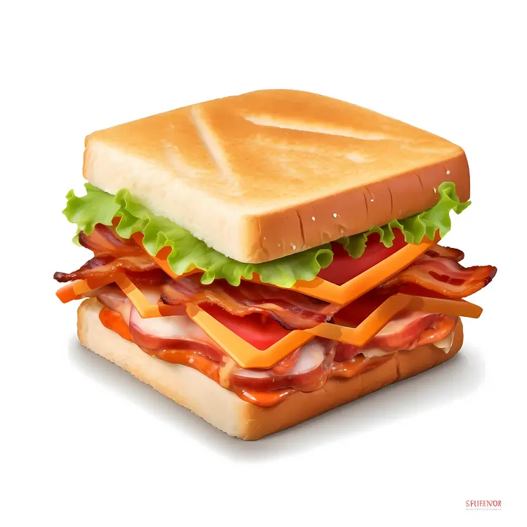 Delicious bacon sandwich