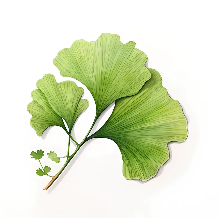 Green Ginkgo Leaves