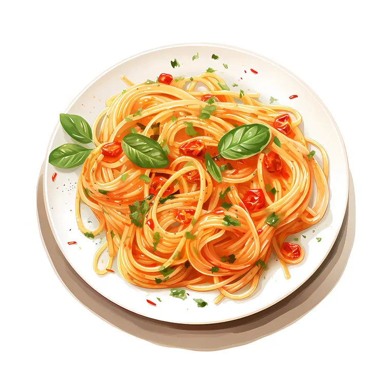 Delicious Spaghetti with Fresh Basil and Cherry Tomatoes