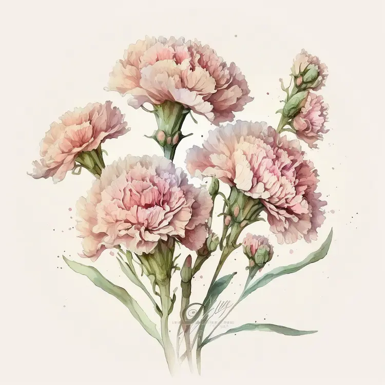 Beautiful Pink Carnation Flowers