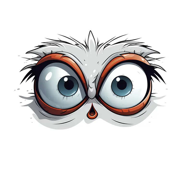 Surprised Wide Eyes Illustration