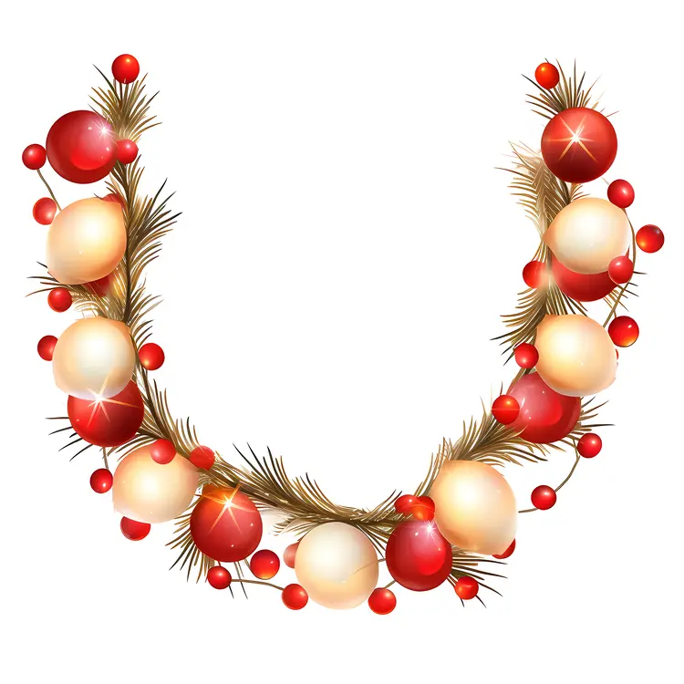 Christmas Garland with Ornaments