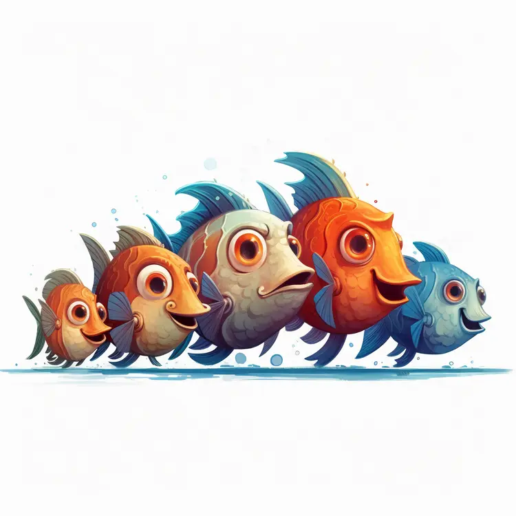 Colorful Cartoon Fish Illustration