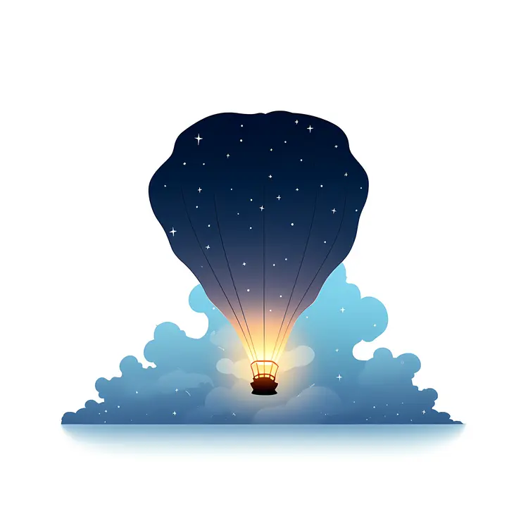 Lantern in the Night Sky