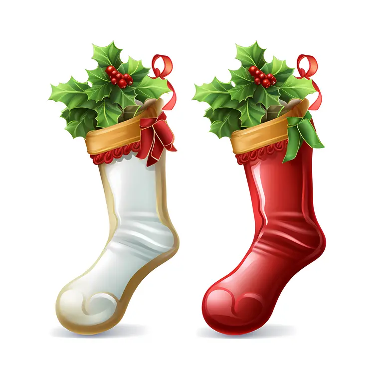 Decorated Christmas Stockings