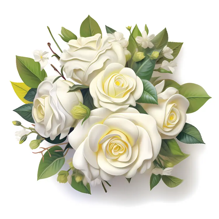 Bouquet of White Roses