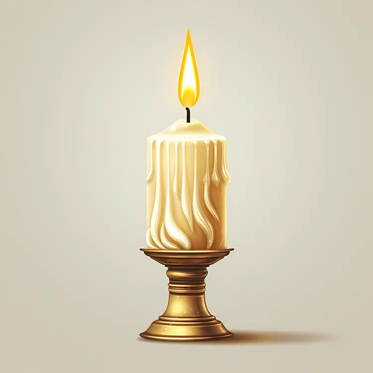 Candle in Classic Holder