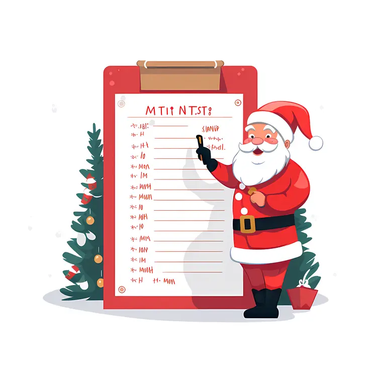 Santa Claus Checking List