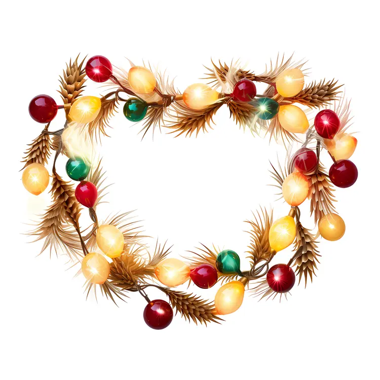 Christmas Wreath with Ornaments