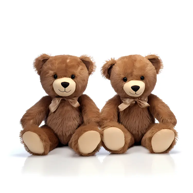 Lovely Pair of Brown Teddy Bears
