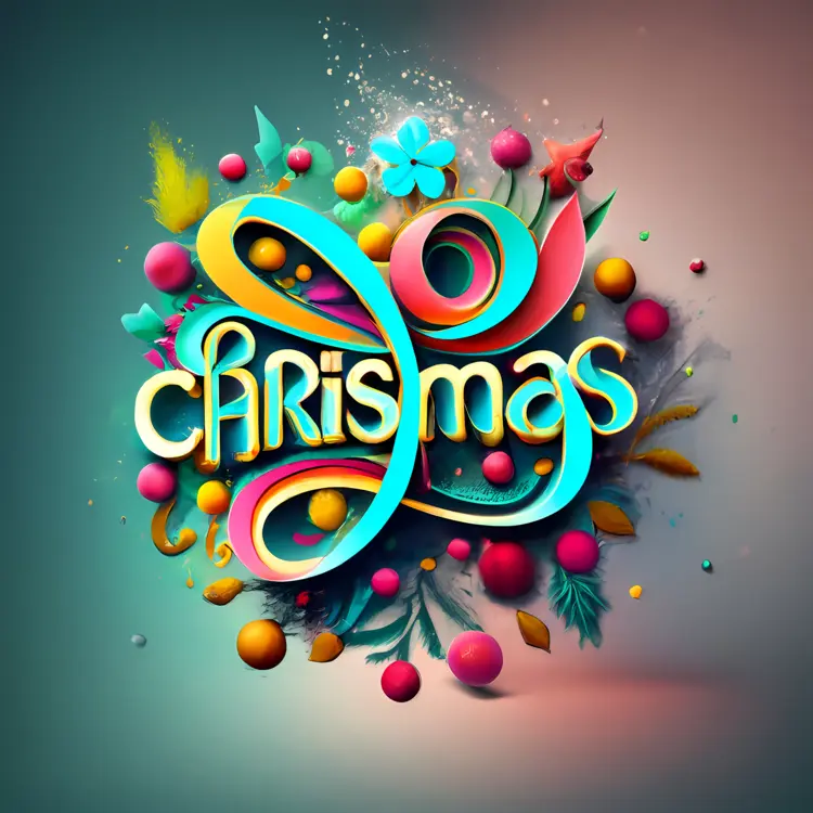 Colorful Christmas Greeting