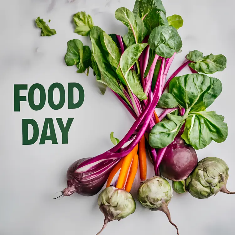 Food Day Celebration with Fresh Root Vegetables