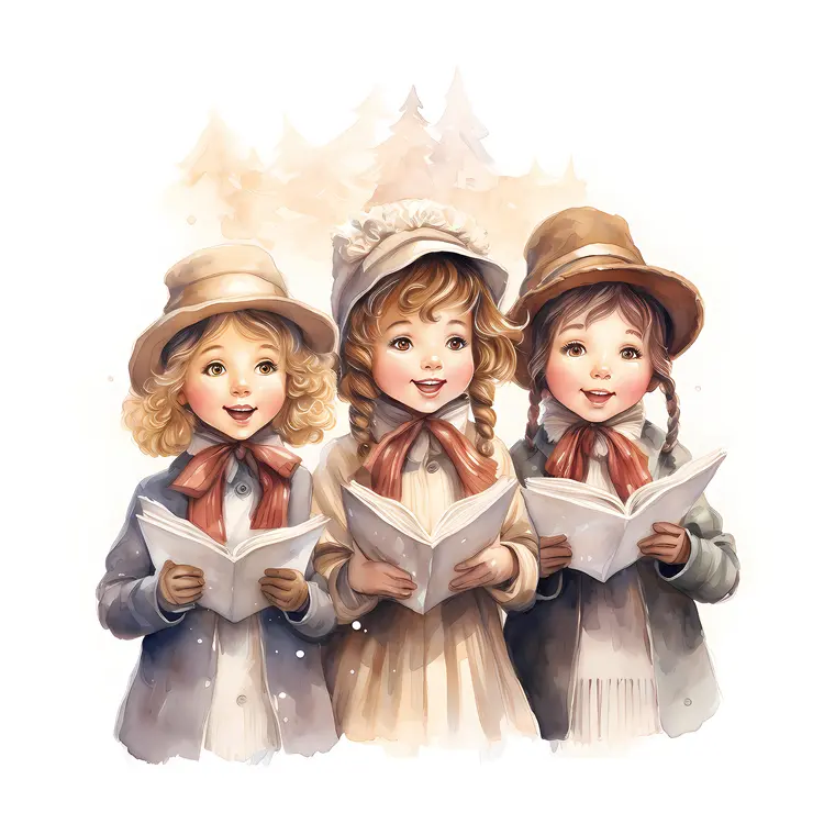 Children Singing Christmas Carols