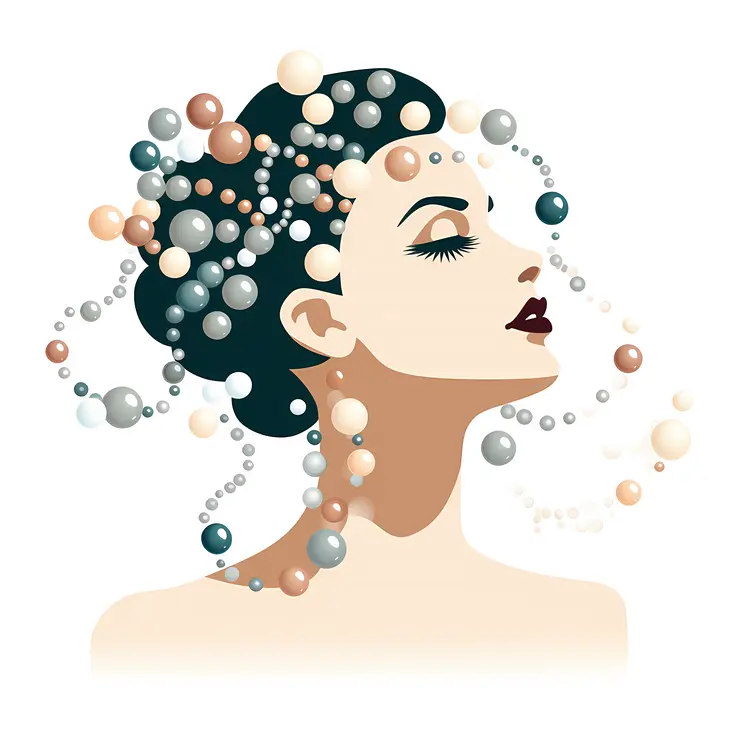 Artistic Woman with Pearls