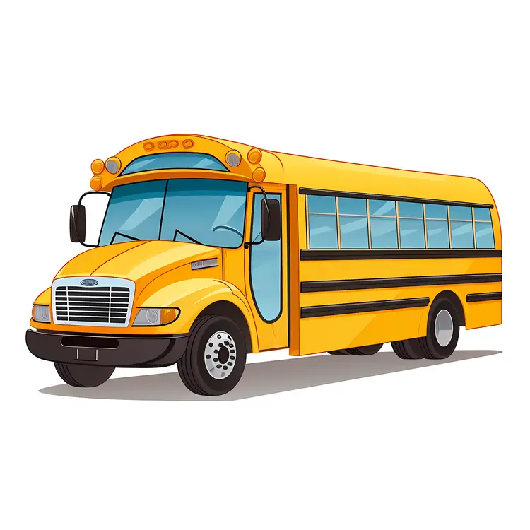 Yellow School Bus Illustration