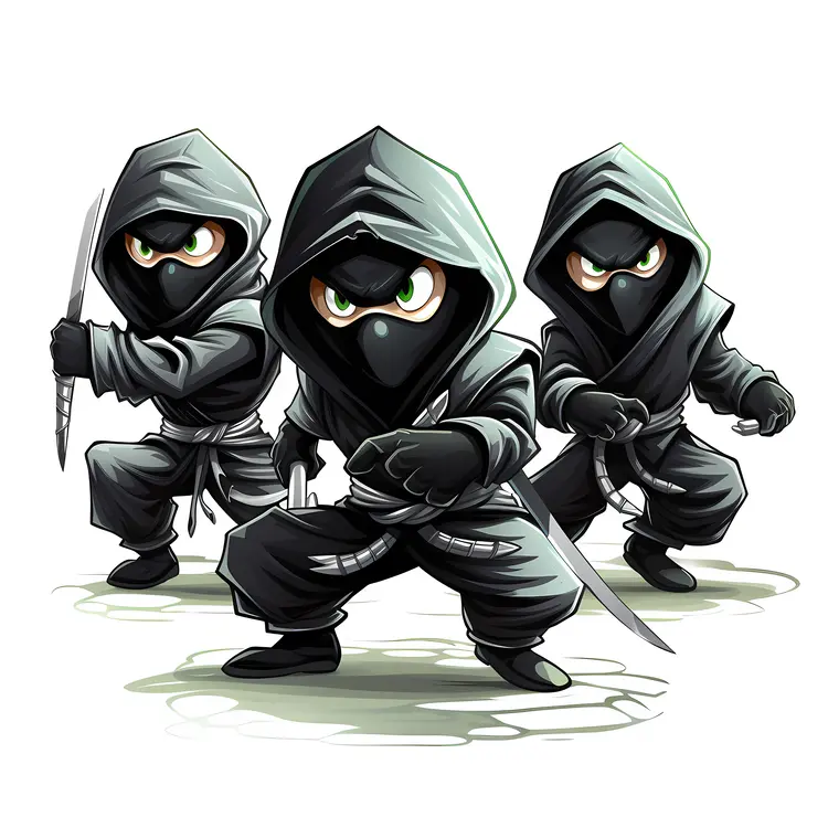 Group of Stealthy Ninjas