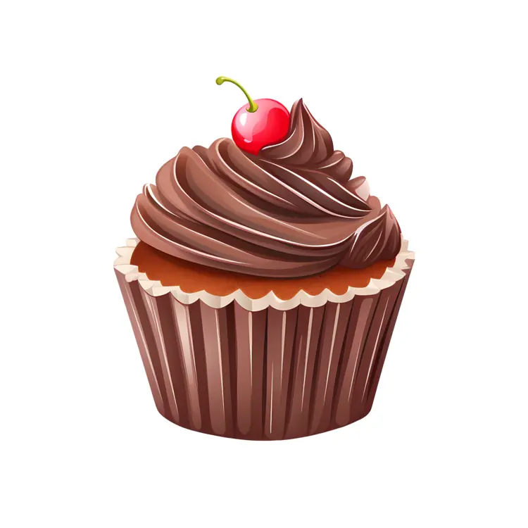 Chocolate Cupcake with Cherry