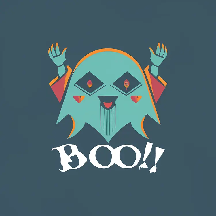 Ghost Cartoon for Halloween