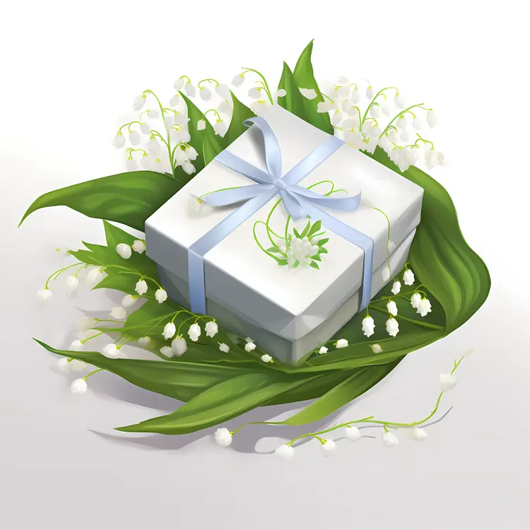 Beautiful Gift Box with Flowers