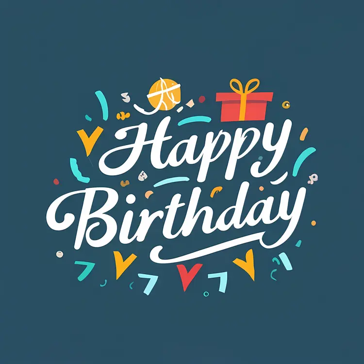 Happy Birthday Confetti Design