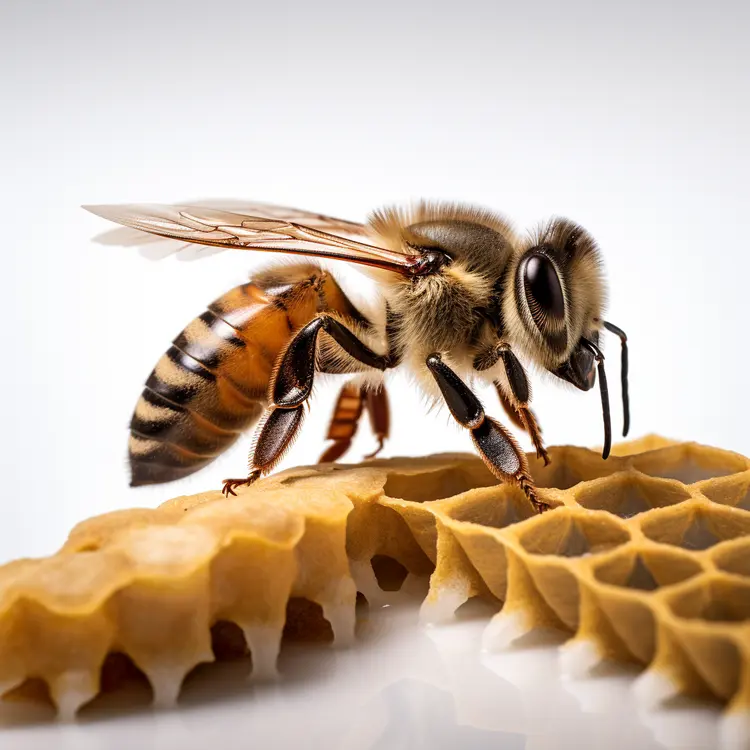 Bee on Honeycomb