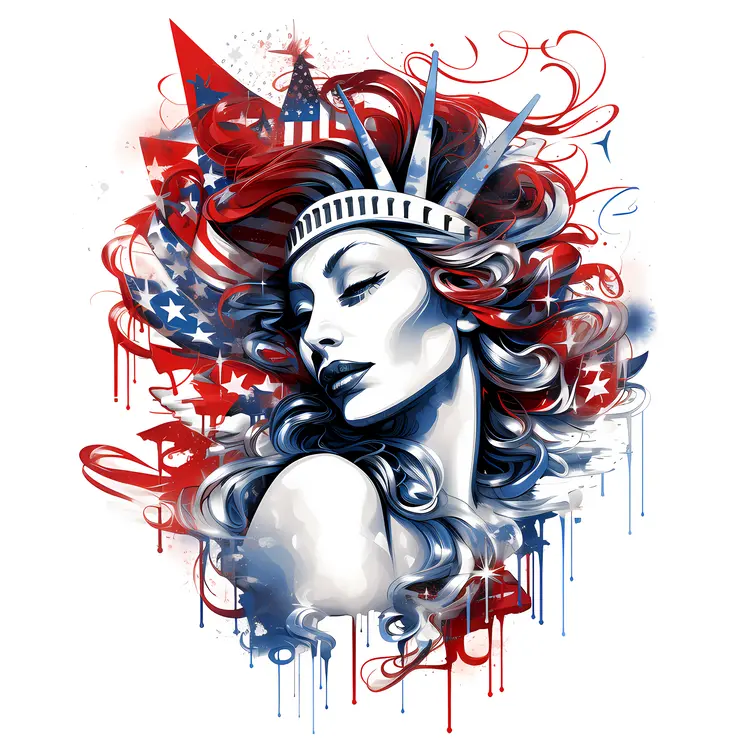 Statue of Liberty Artistic Illustration