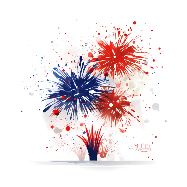 Colorful Fireworks Display