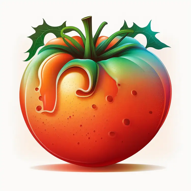 Colorful Tomato Illustration
