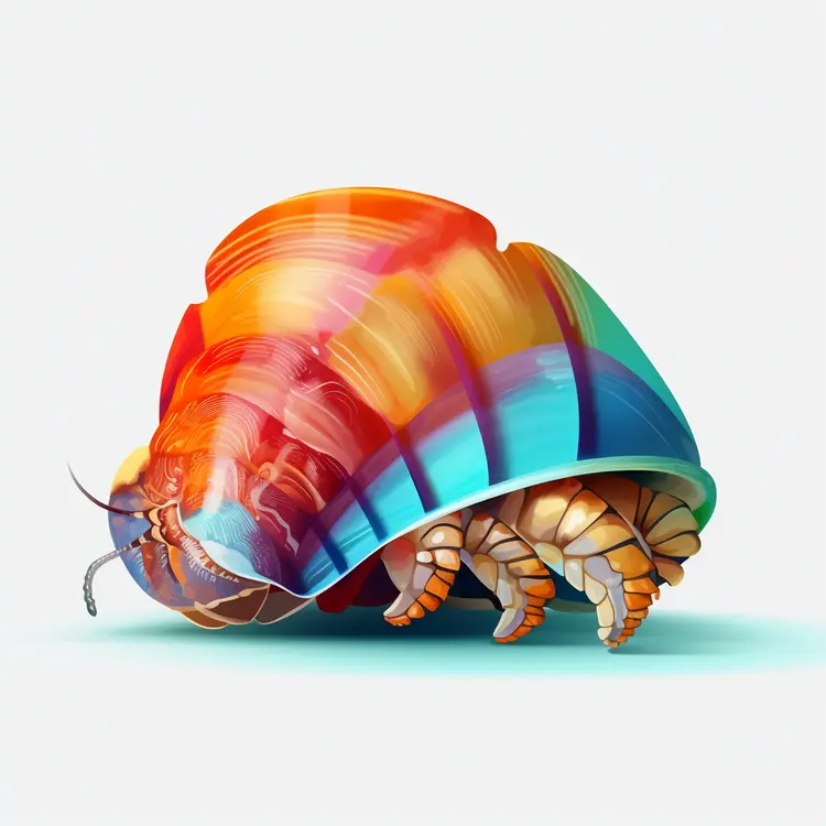 Colorful Hermit Crab Illustration