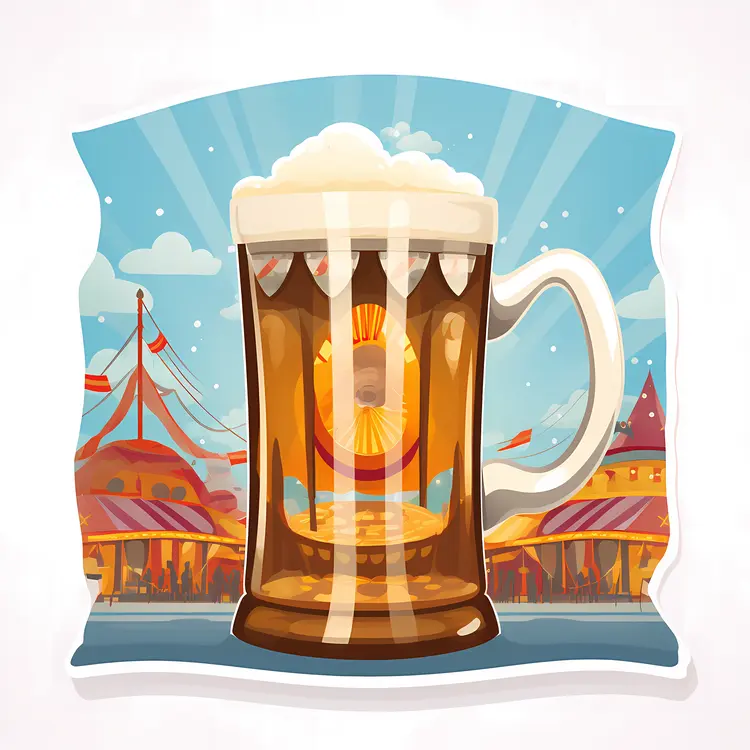 Beer Mug at a Festival Celebration