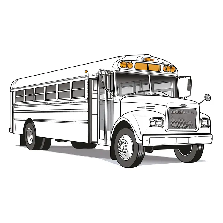 Classic School Bus Illustration