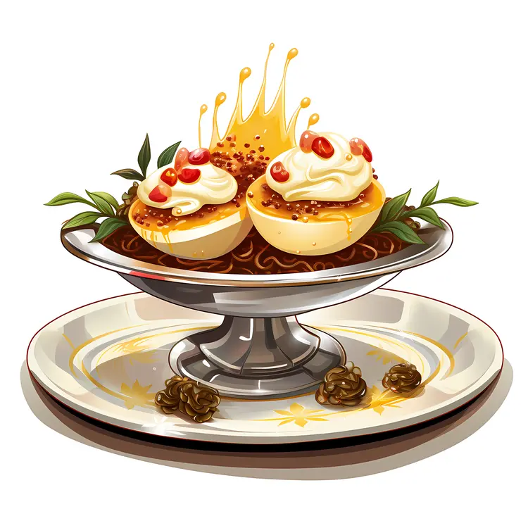 Fancy Deviled Eggs with Garnish