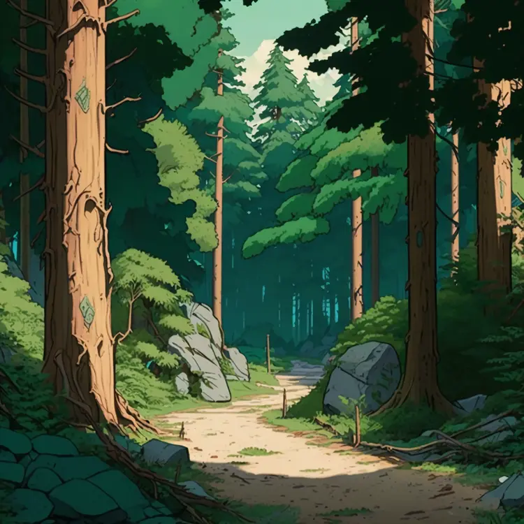 Serene Forest Path in Nature