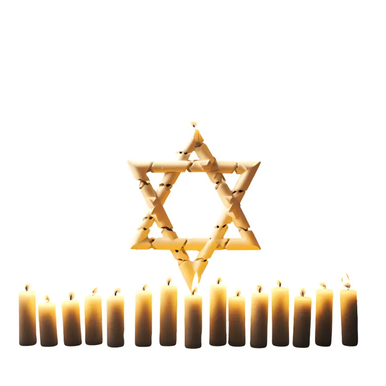 Star Candle Arrangement Decoration