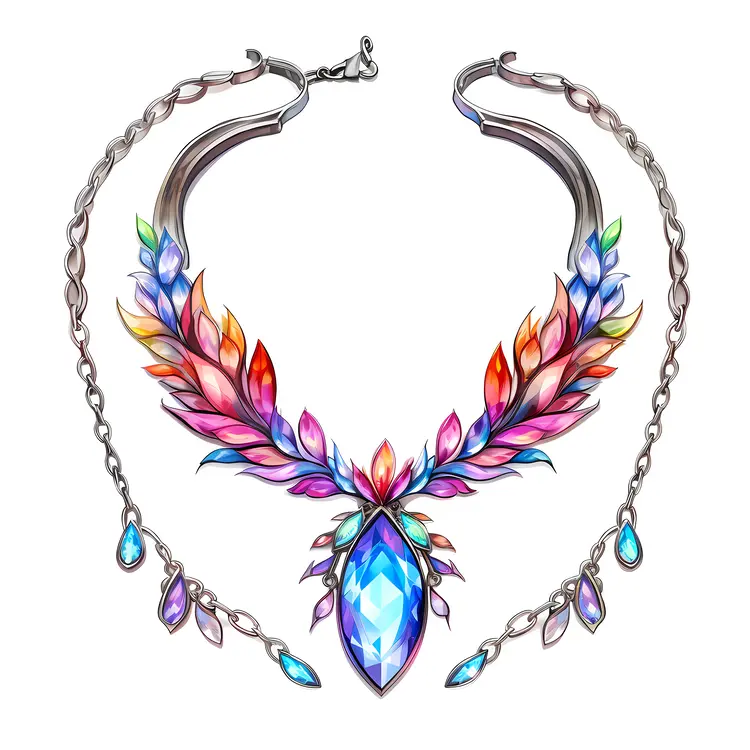 Colorful Gemstone Necklace