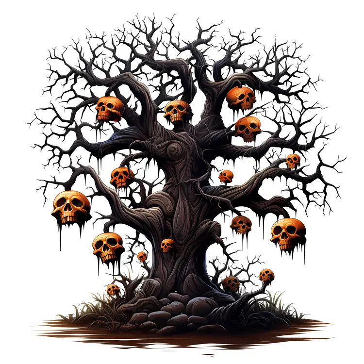 Tree with Hanging Skulls