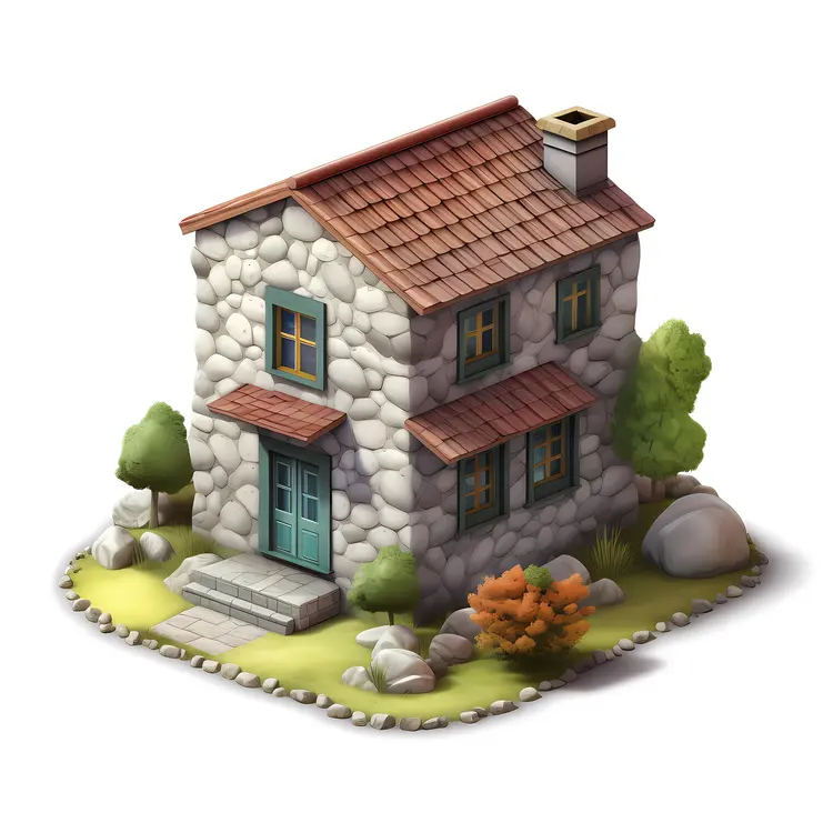 Small cute doodle house