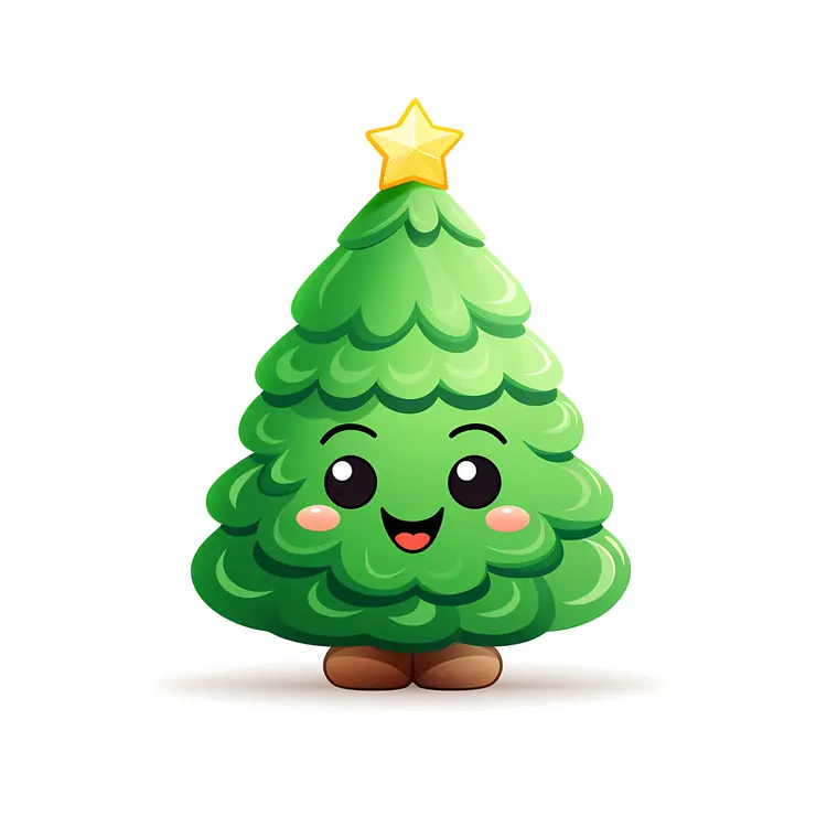 Smiling Christmas tree